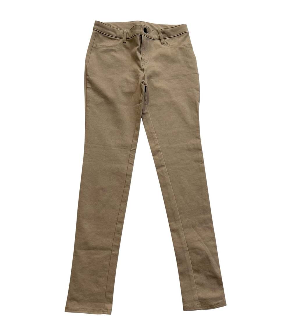 Gap Kids Size 12 Tan Khaki Skinny Fit Stretch Pants with Adjustable Waist Girls